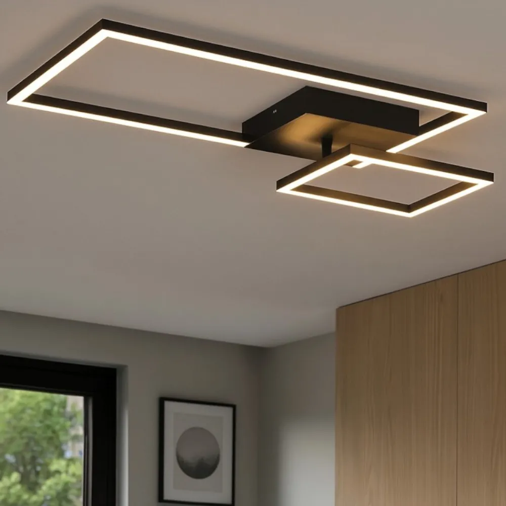 Plafoniere Moderne-Selezionato da Mazzolaluce Plafoniera per cucina orientabile led 3000k rettangolare