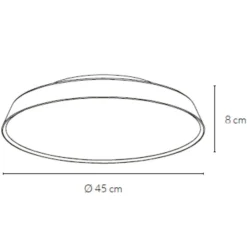 Plafoniere Moderne-Vivida International Plafoniera per cucina 40w 3000k 4000k bronzo rotonda dimmerabile pinco vivida