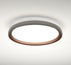 Plafoniere Moderne-Vivida International Plafoniera per cucina 36w 3000k 4000k rotondo rame e argento vivida atena