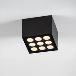 Plafoniere Da Esterno-Selezionato da Mazzolaluce Plafoniera per esterno cubo antracite led 17w 3000k