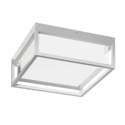 Plafoniere Da Esterno-Gea Luce Plafoniera per esterno moderna ip65 bianca led cct