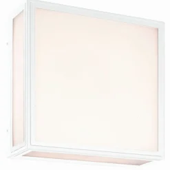 Plafoniere Da Esterno-Selezionato da Mazzolaluce Plafoniera per esterno quadrata bianca led 14w 3000k