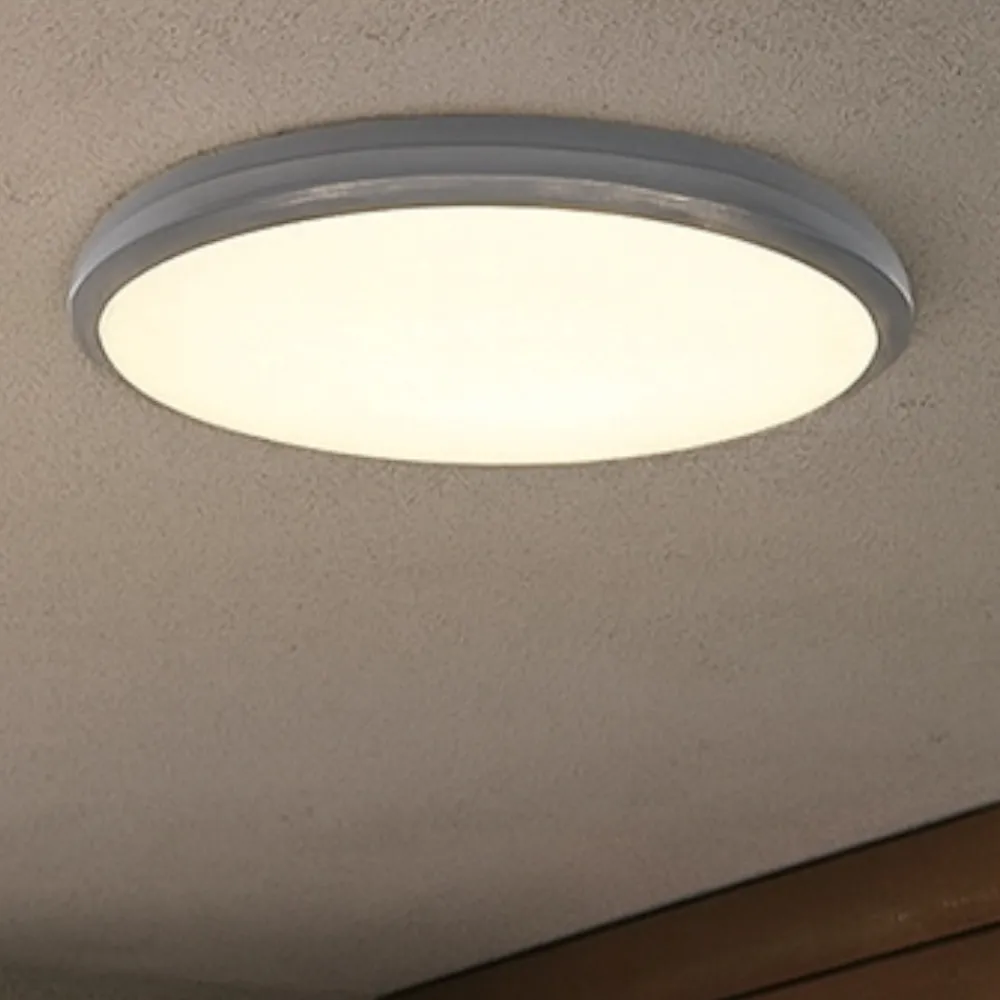 Plafoniere Da Esterno-Selezionato da Mazzolaluce Plafoniera per esterno rotonda antracite 30w 3000k