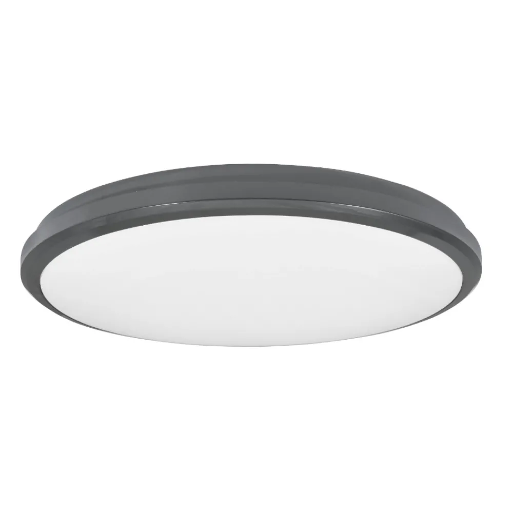 Plafoniere Da Esterno-Selezionato da Mazzolaluce Plafoniera per esterno rotonda antracite 30w 3000k