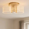 Plafoniere Moderne-Selezionato da Mazzolaluce Plafoniera per salotto moderna led 3000k ottone 44cm