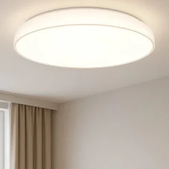 Plafoniere Moderne-Selezionato da Mazzolaluce Plafoniera per soggiorno moderno 60 cm bianca led 3000k dimmerabile