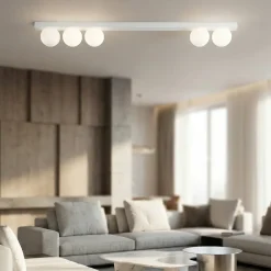 Plafoniere Moderne-Perenz Illuminazione Plafoniera per soggiorno moderno snooky bianca