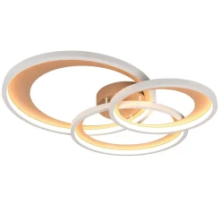 Plafoniere Moderne-Selezionato da Mazzolaluce Plafoniera per soggiorno moderno grigio caffe led dimmerabile