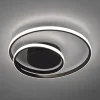 Plafoniere Moderne-Selezionato da Mazzolaluce Plafoniera per soggiorno nera led 22w 3000k