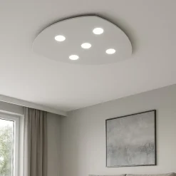 Plafoniere Moderne-Top Light Plafoniera per soggiorno shape toplight grigio