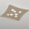 Plafoniere Moderne-Gea Luce Plafoniera per soggiorno tortora isotta