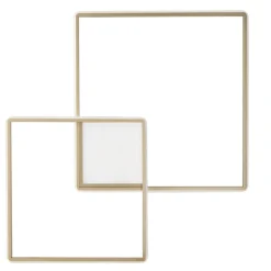 Plafoniere Moderne-Ondaluce Plafoniera pl dowel gr oro led 60w 3000k design minimal