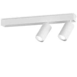 Plafoniere Moderne-Ideal Lux Plafoniera profilo bianco pl2 con faretti led orientabili