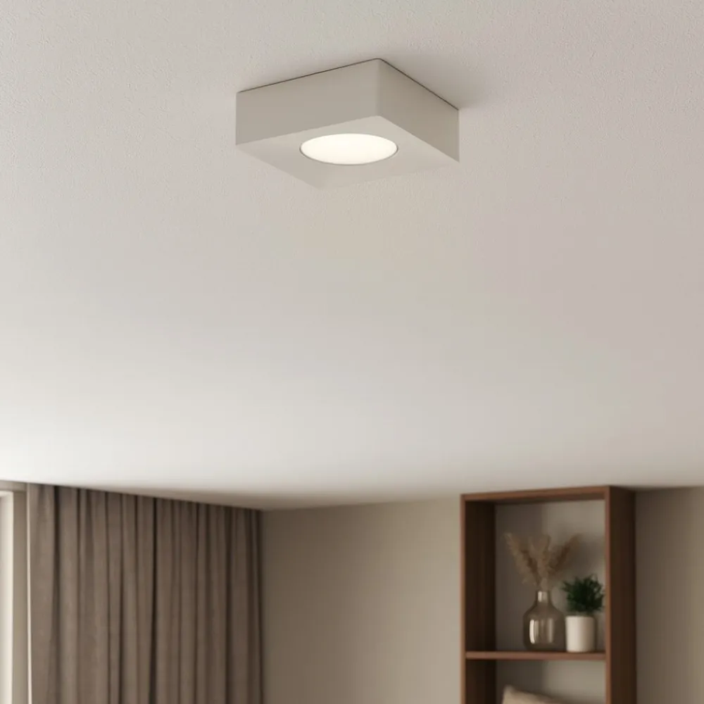 Plafoniere Moderne-Selezionato da Mazzolaluce Plafoniera quadrata da cucina moderna bianca gx53