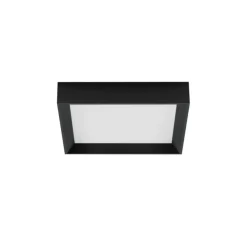 Plafoniere Moderne-Linea Light Plafoniera quadrata led 3000k nera tara
