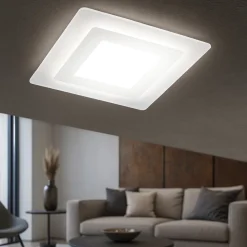 Plafoniere Moderne-Perenz Illuminazione Plafoniera quadrata led 45w cct moderna perenz bend