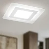 Plafoniere Moderne-Perenz Illuminazione Plafoniera quadrata moderna led 30w cct bend perenz per cucina
