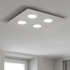 Plafoniere Moderne-Top Light Plafoniera quadrata moderna bianca area