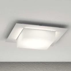 Plafoniere Da Esterno-Top Light Plafoniera quadrata per esterno balcone grigia miami