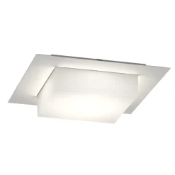 Plafoniere Da Esterno-Top Light Plafoniera quadrata per esterno balcone grigia miami