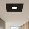 Plafoniere Moderne-Top Light Plafoniera quadrata path vetro marrone lucido