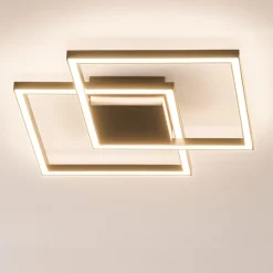 Plafoniere Moderne-Selezionato da Mazzolaluce Plafoniera quadrati led 25w 3000k nera design moderna