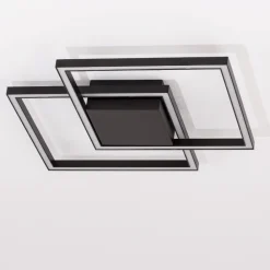 Plafoniere Moderne-Selezionato da Mazzolaluce Plafoniera quadrati led 25w 3000k nera design moderna