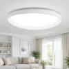 Plafoniere Moderne-Fabas Luce Plafoniera quirk bianca 60cm led 2700k 3200k 4000k moderna