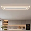 Plafoniere Moderne-Selezionato da Mazzolaluce Plafoniera rettangolare bianca moderna led dimmerabile con telecomando