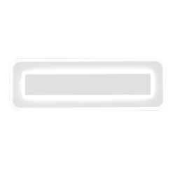 Plafoniere Moderne-Selezionato da Mazzolaluce Plafoniera rettangolare bianca moderna led dimmerabile con telecomando