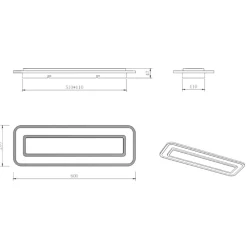 Plafoniere Moderne-Selezionato da Mazzolaluce Plafoniera rettangolare bianca moderna led dimmerabile con telecomando