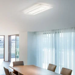 Plafoniere Moderne-Perenz Illuminazione Plafoniera rettangolare moderna per soggiorno led cct perenz bend