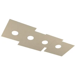 Plafoniere Moderne-Top Light Plafoniera rettangolare moderna per cucina sagomata sabbia plate
