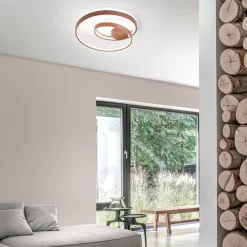 Plafoniere Moderne-Perenz Illuminazione Plafoniera ritmo cannella opaco moderna led cct