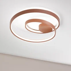 Plafoniere Moderne-Perenz Illuminazione Plafoniera ritmo cannella opaco moderna led cct
