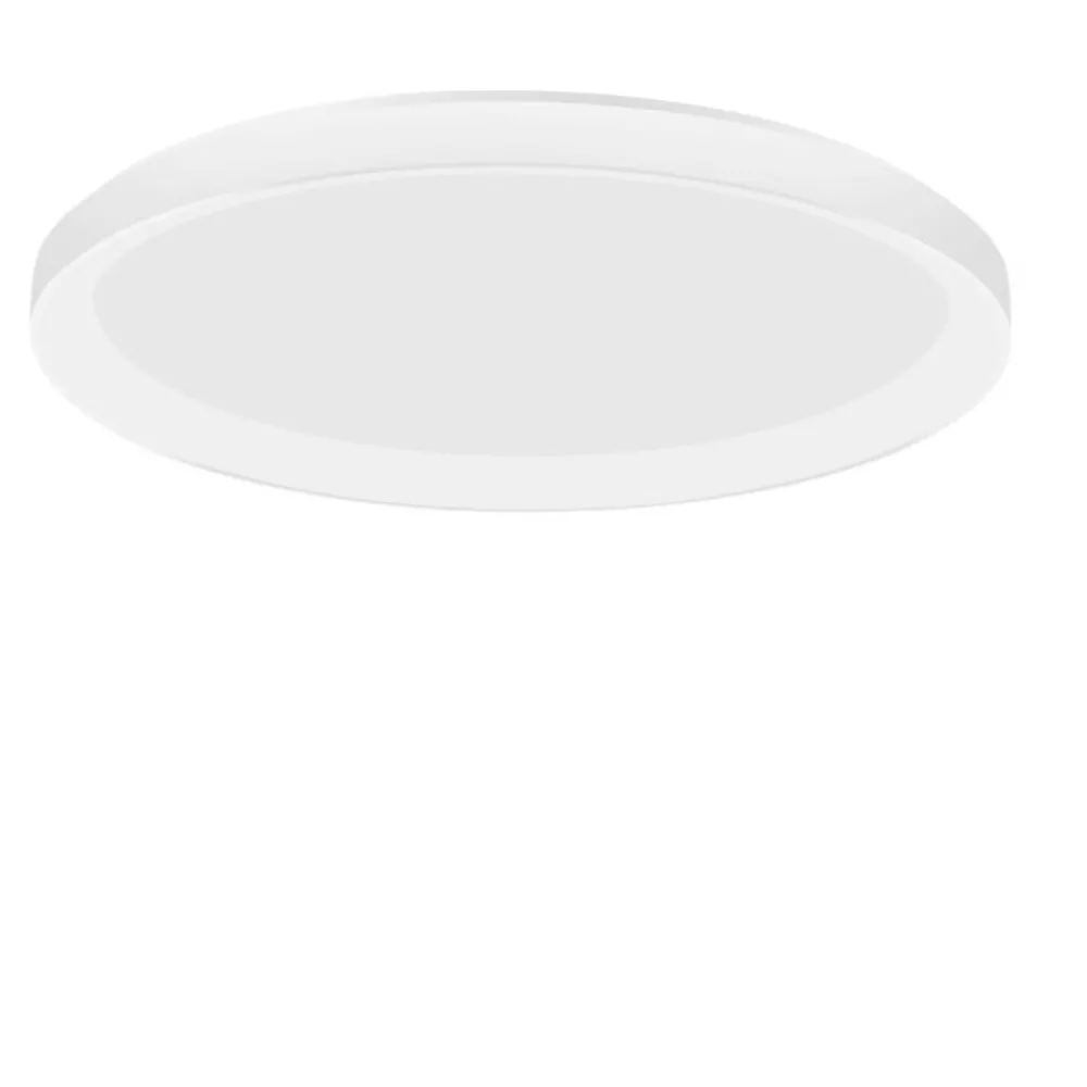 Plafoniere Moderne-Selezionato da Mazzolaluce Plafoniera rotonda bianca 58cm led 50w 3000k dimmerabile