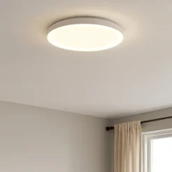 Plafoniere Moderne-Selezionato da Mazzolaluce Plafoniera rotonda bianca 58cm led 50w 3000k dimmerabile