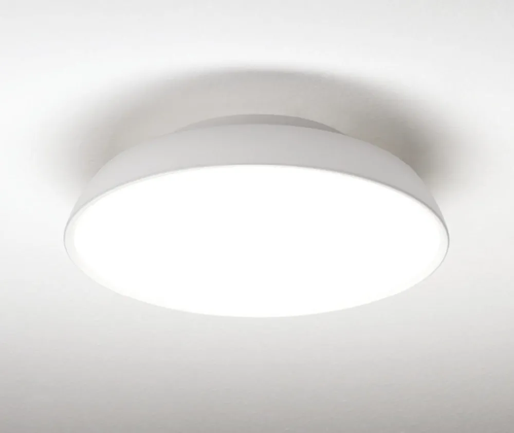 Plafoniere Moderne-Vivida International Plafoniera rotonda bianca led 20w 3000k 4000k dimmerabile vivida pinco