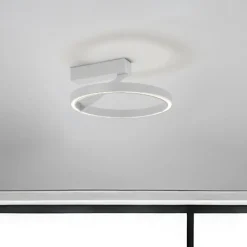 Plafoniere Moderne-Vivida International Plafoniera rotonda bianca moderna led 33w 3000k 4000k vivida meridiana