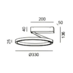 Plafoniere Moderne-Vivida International Plafoniera rotonda bianca moderna led 33w 3000k 4000k vivida meridiana