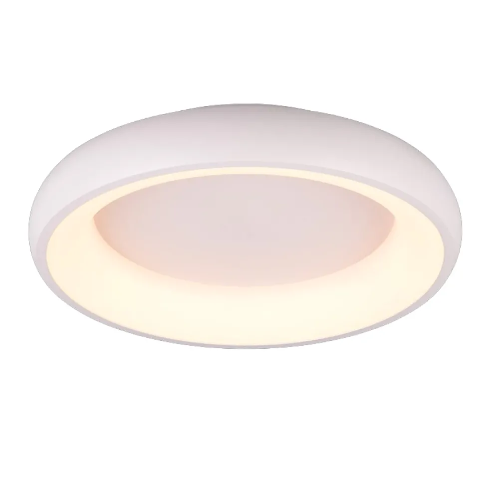 Plafoniere Moderne-Selezionato da Mazzolaluce Plafoniera rotonda bianca moderna 46cm led 29w 2300k 3000k 4000k