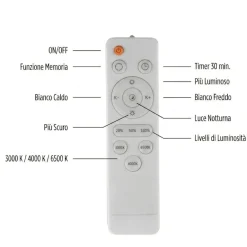 Plafoniere Moderne-Selezionato da Mazzolaluce Plafoniera rotonda bianco sabbia led 20w 2700k a 6500k cont elecomando