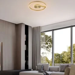 Plafoniere Moderne-Selezionato da Mazzolaluce Plafoniera rotonda bronzo led 48w cct 2700k 3000k 4000k dimmerabile per soggiorno moderno