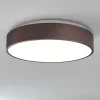 Plafoniere Moderne-Selezionato da Mazzolaluce Plafoniera rotonda cerchio 38 cm led 3000k marrone moderna