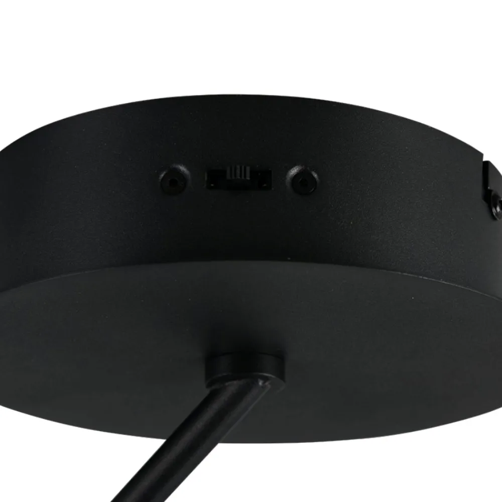 Plafoniere Moderne-Selezionato da Mazzolaluce Plafoniera rotonda circolare nera moderna led dimmerabile 2300k 3000k 4000k
