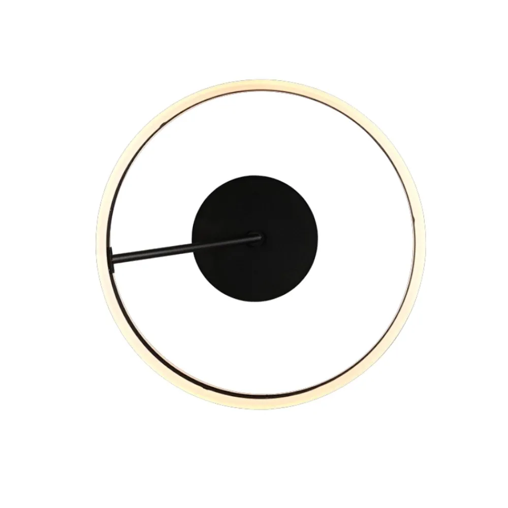 Plafoniere Moderne-Selezionato da Mazzolaluce Plafoniera rotonda circolare nera moderna led dimmerabile 2300k 3000k 4000k
