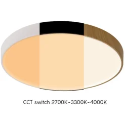 Plafoniere Moderne-Selezionato da Mazzolaluce Plafoniera rotonda 50cm bianca led 2700k 3300k 4000k dimmerabile