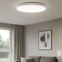 Plafoniere Moderne-Selezionato da Mazzolaluce Plafoniera rotonda 38cm bianca led 3000k dimmerabile moderna