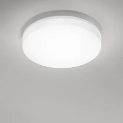 Plafoniere Bagno-IsyLuce Plafoniera rotonda da bagno bianca moderna led cct ip54