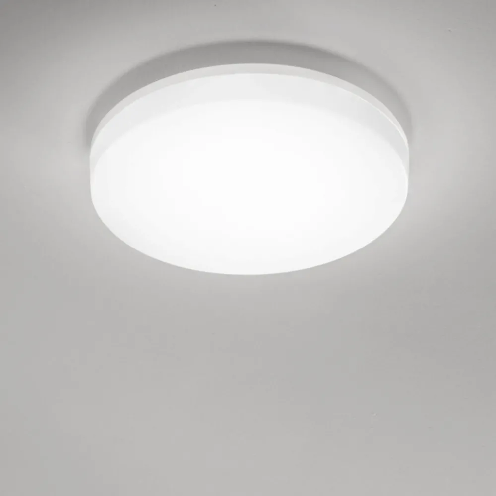Plafoniere Bagno-IsyLuce Plafoniera rotonda da bagno bianca moderna led cct ip54